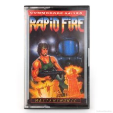 Videojuegos y Consolas: RAPID FIRE DRO SOFT ESPAÑA / MASTERTRONIC JOHN BUCKLEY SHOOT'EM UP CBM COMMODORE 64 128 C64 CASSETTE