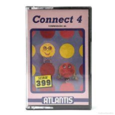 Videojuegos y Consolas: CONNECT 4 PRECINTADO Z COBRA ATLANTIS SOFTWARE CONECTA ESTRATEGIA CBM COMMODORE 64 128 C64 CASSETTE