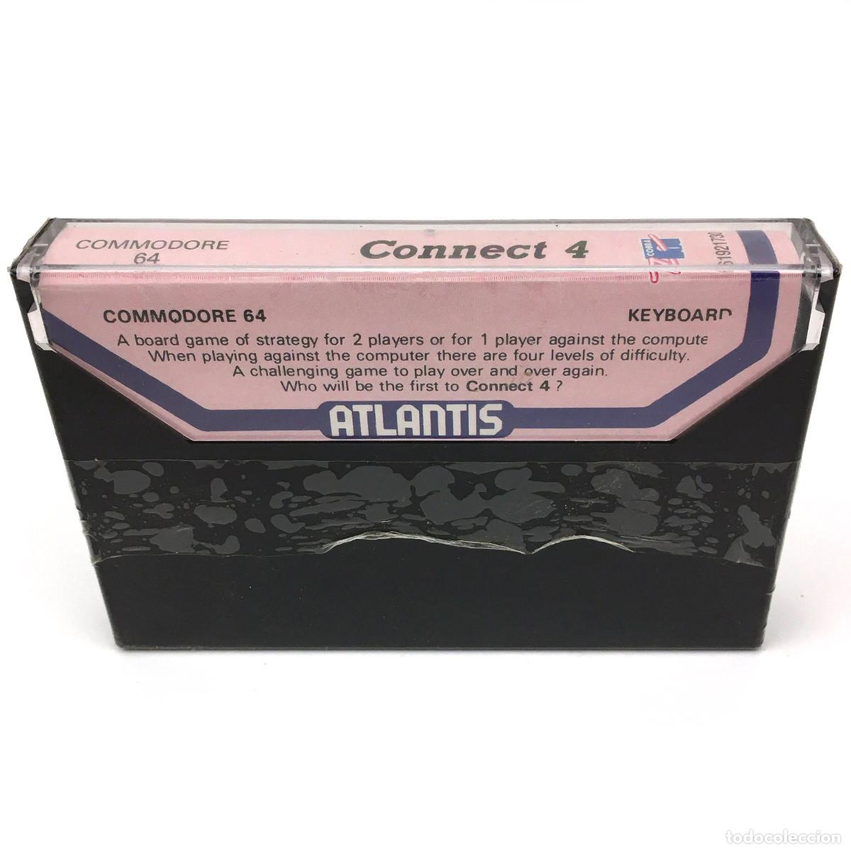 Videojuegos y consolas: CONNECT 4 Precintado Z COBRA ATLANTIS SOFTWARE Conecta 3 EN RAYA CBM COMMODORE 64 128 C64 CASSETTE - Foto 2
