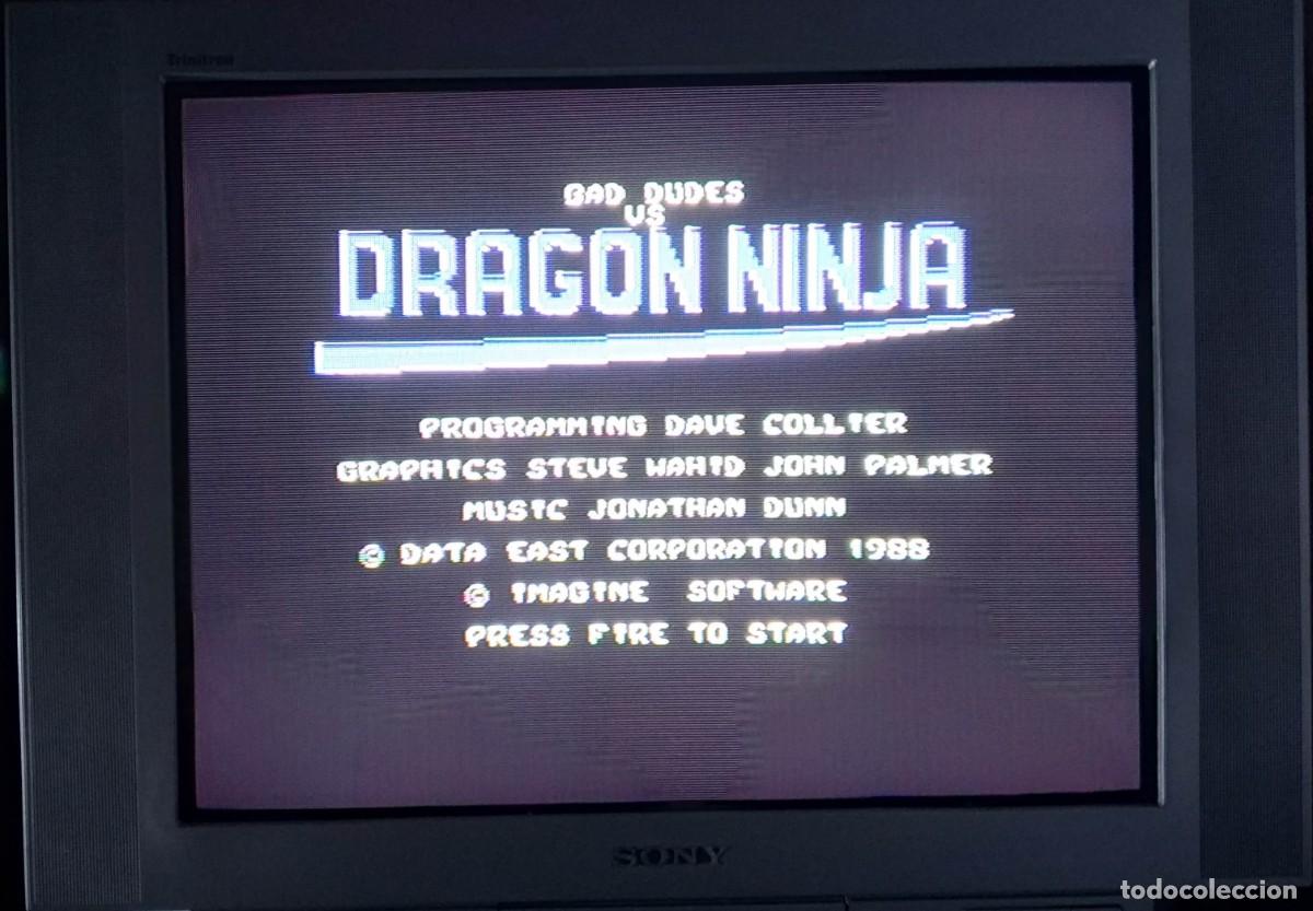 Videojuegos y consolas: DRAGON NINJA (DRAGONNINJA). ERBE. COMMODORE 64. C64. - Foto 4