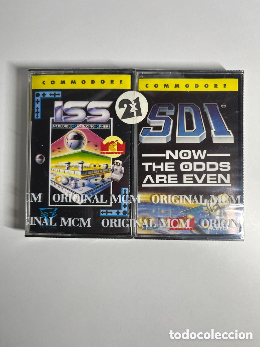 Videojuegos y consolas: Juego 2X1 ISS + SDI-Commodore - Foto 1