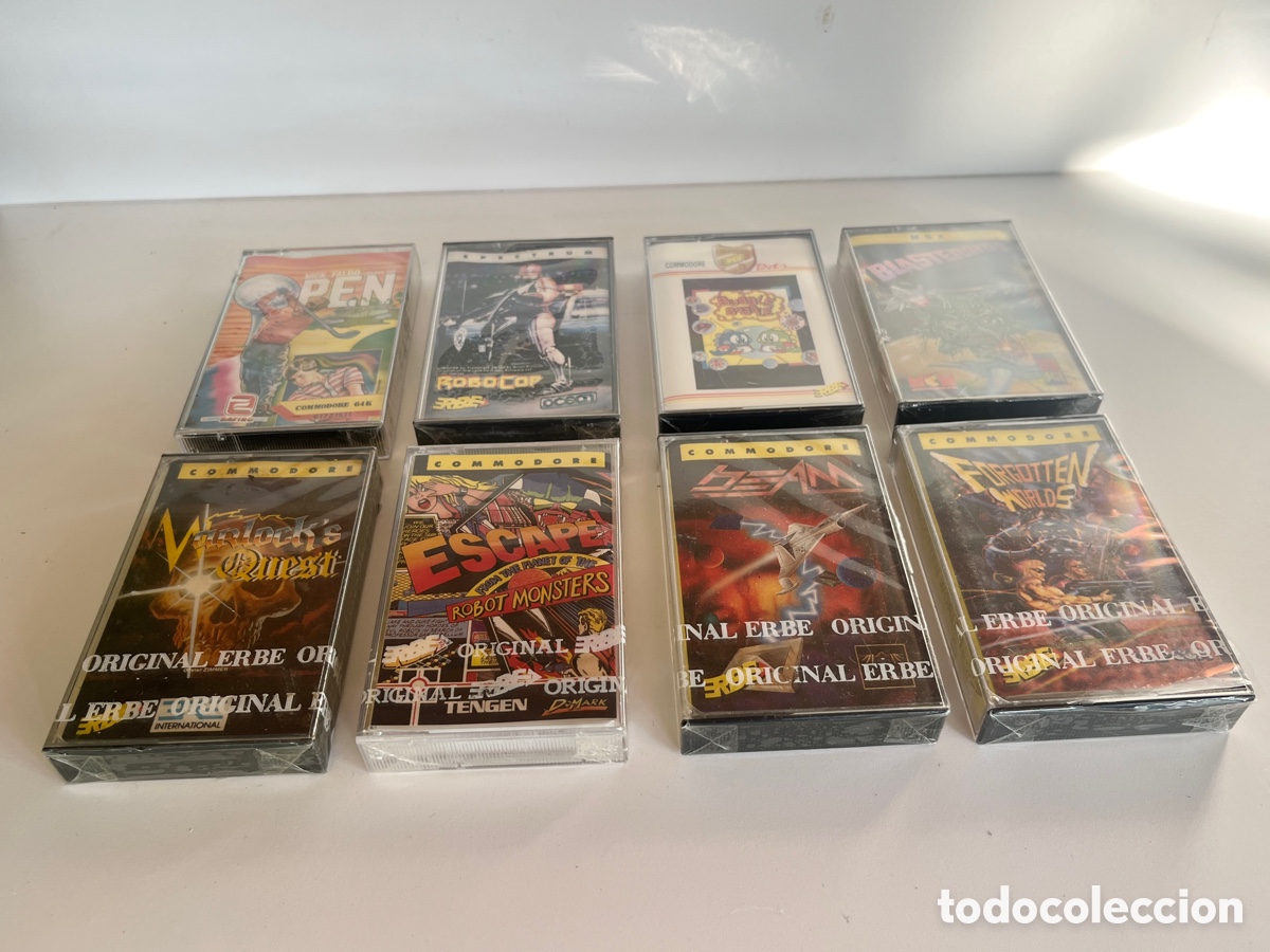 Videojuegos y consolas: Colecci&oacute;n 8 juegos cassete precintados - Foto 2