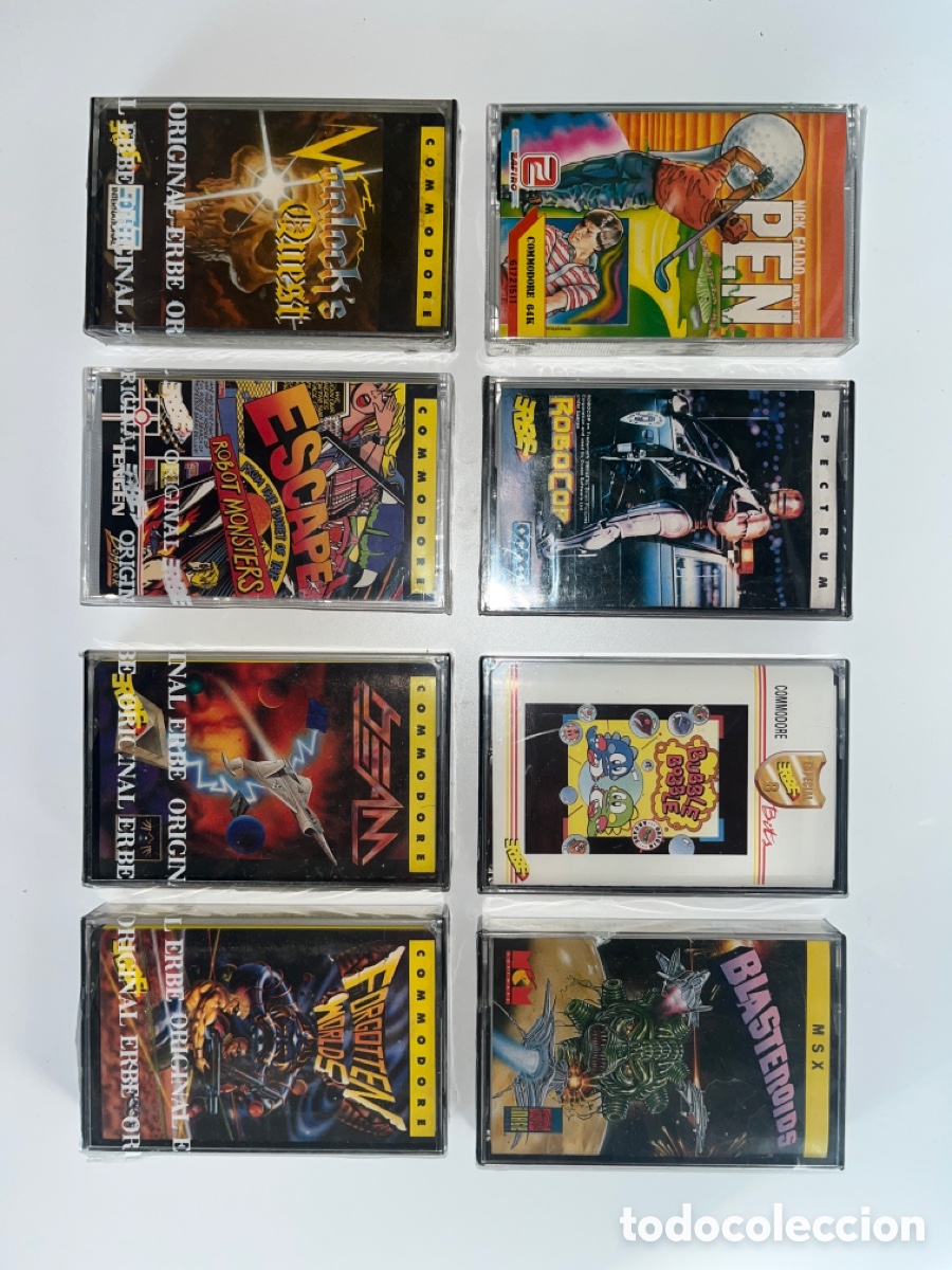 Videojuegos y consolas: Colecci&oacute;n 8 juegos cassete precintados - Foto 16