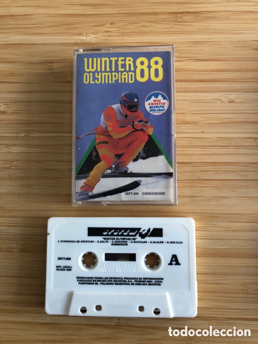Videojuegos y consolas: Juego Commodore 64, Winter Olympiad 88. (L9) - Foto 1
