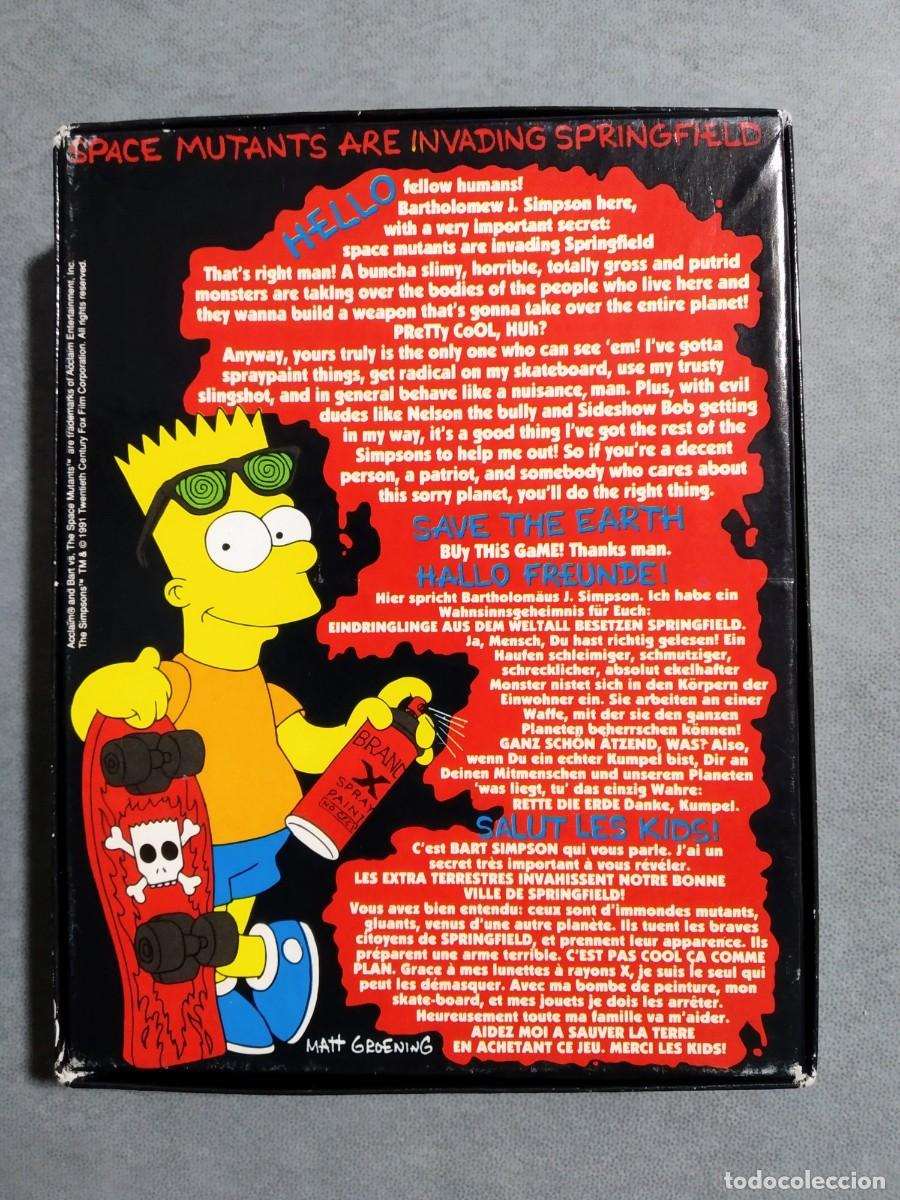 Videojuegos y consolas: THE SIMPSONS: BART VS. THE SPACE MUTANTS. OCEAN. COMMODORE 64. C64 - Foto 2