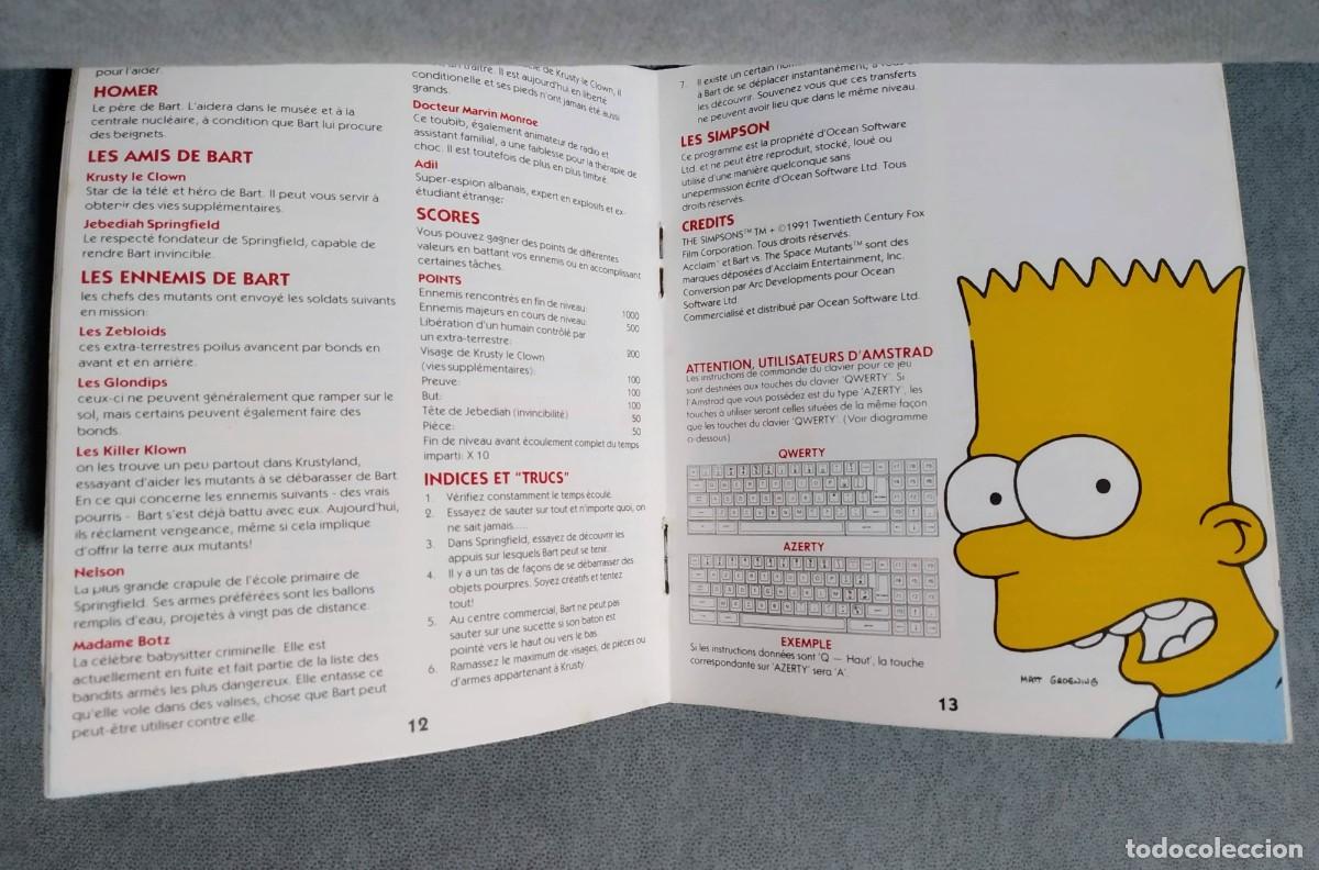 Videojuegos y consolas: THE SIMPSONS: BART VS. THE SPACE MUTANTS. OCEAN. COMMODORE 64. C64 - Foto 12