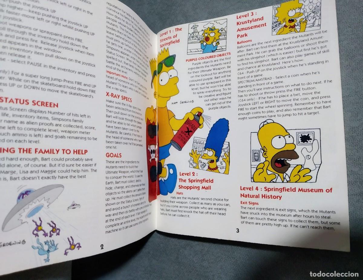 Videojuegos y consolas: THE SIMPSONS: BART VS. THE SPACE MUTANTS. OCEAN. COMMODORE 64. C64 - Foto 13