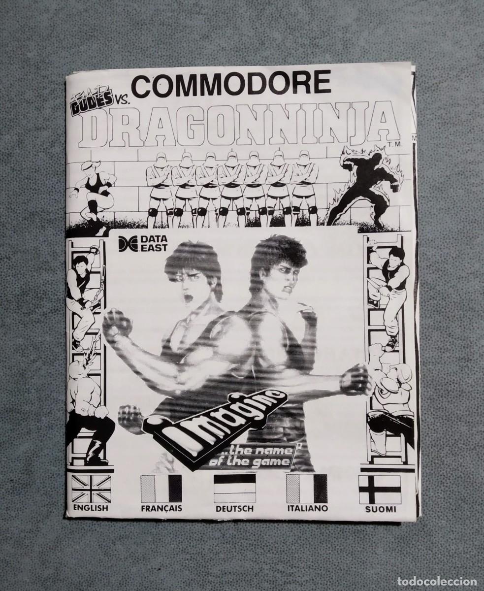 Videojuegos y consolas: DRAGON NINJA. IMAGINE. COMMODORE 64. C64 - Foto 8