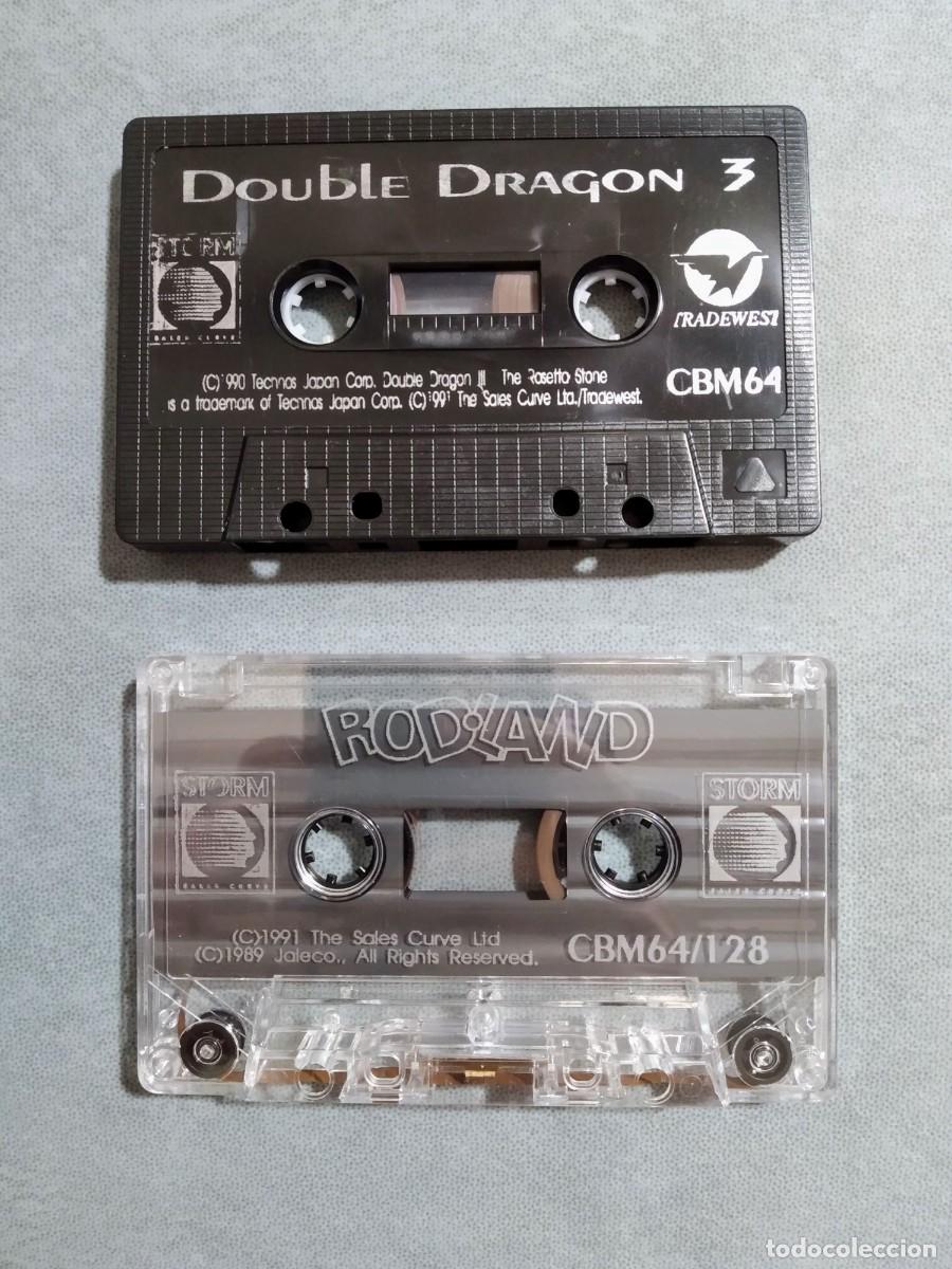 Videojuegos y consolas: DOUBLE DRAGON III: THE ROSETTA STONE + RODLAND. STORM SOFTWARE. COMMODORE 64. C64 - Foto 9
