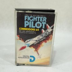 Videogiochi e Consoli: JUEGO CASSETTE - COMMODORE 64 - FIGHTER PILOT + CAJA