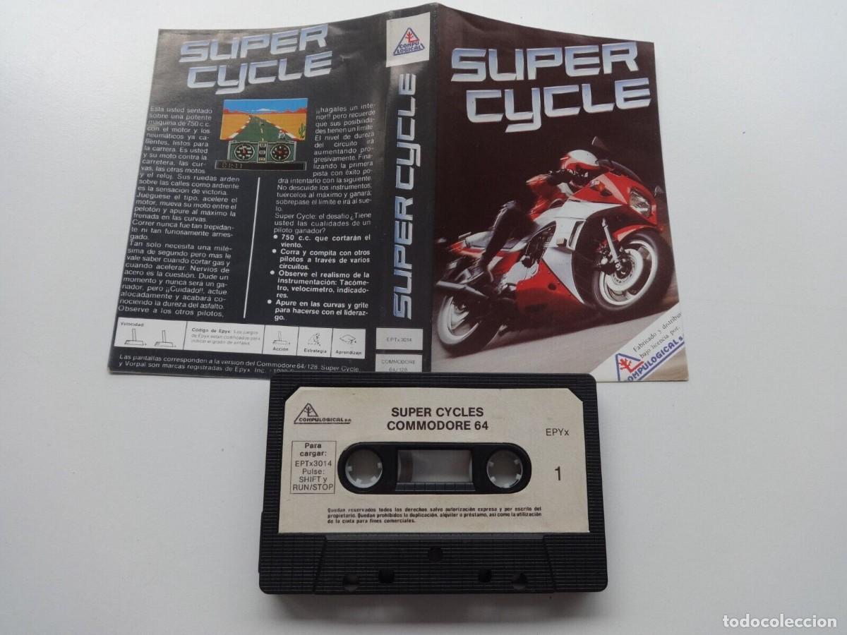 Videojuegos y consolas: SUPER CYCLE EPYX COMMODORE 64 C64 CBM 64 - Foto 4