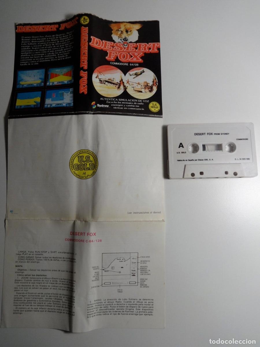 Videojuegos y consolas: DESERT FOX COMMODORE 64 C64 - Foto 4