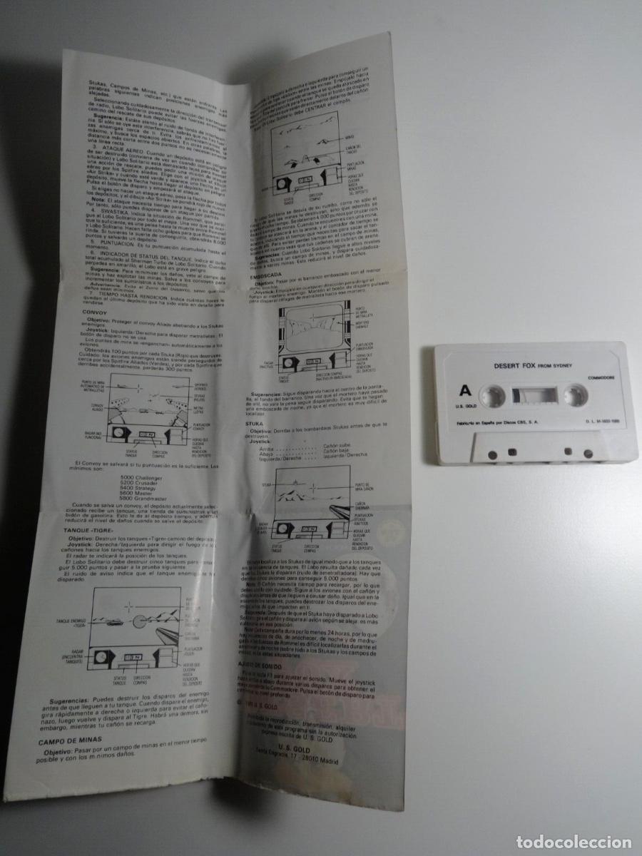 Videojuegos y consolas: DESERT FOX COMMODORE 64 C64 - Foto 5