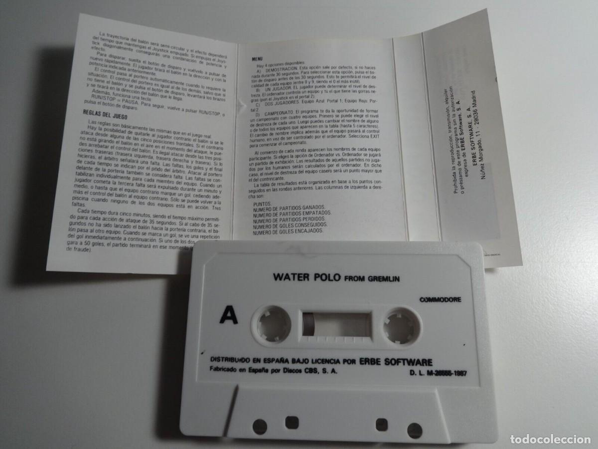 Videojuegos y consolas: WATER POLO COMMODORE 64 CBM 64 C64 - Foto 3