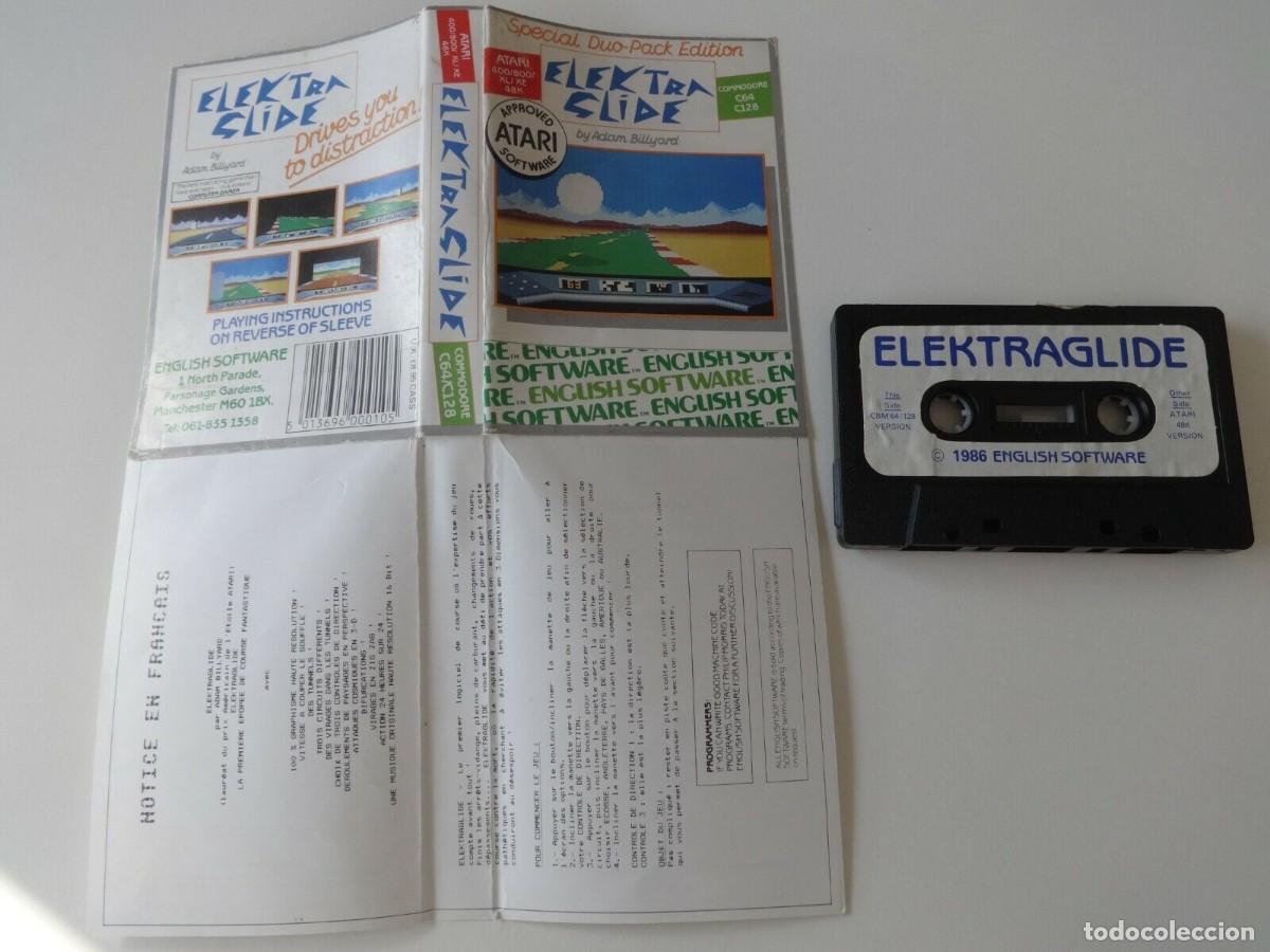 Videojuegos y consolas: ELEKTRAGLIDE COMMODORE Y ATARI COMMODORE 64 C64 CBM 64 JUEGO VIDEOJUEGO - Foto 4
