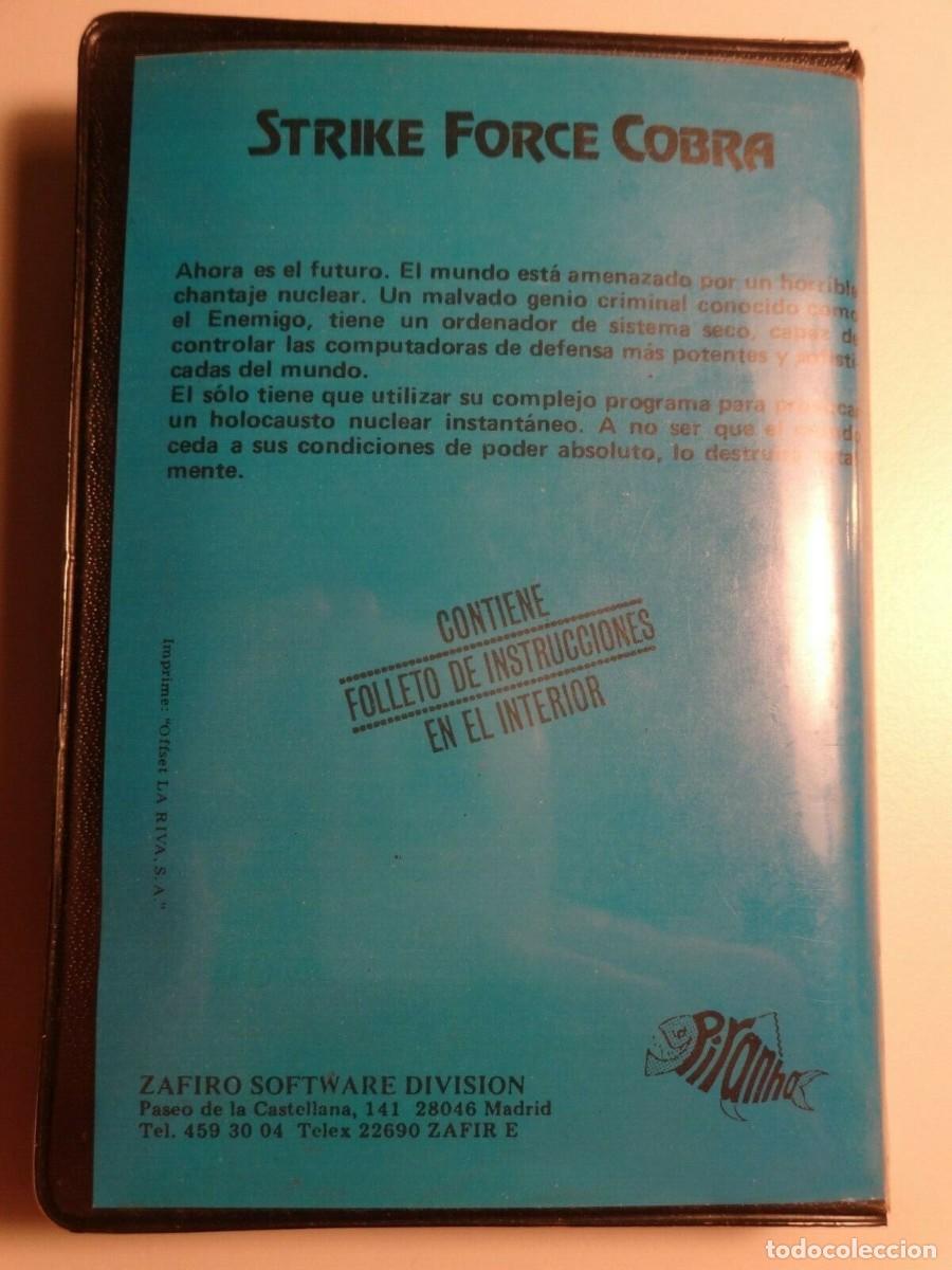 Videojuegos y consolas: STRIKE FORCE COBRA ZAFIRO SOFTWARE COMMODORE 64 C64 CBM 64 - Foto 2