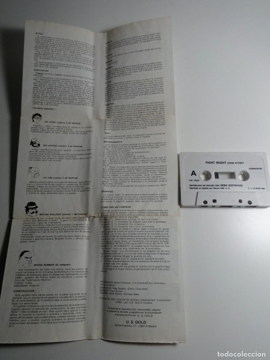 Videojuegos y consolas: FIGHT NIGHT COMMODORE C64 CBM64 - Foto 5