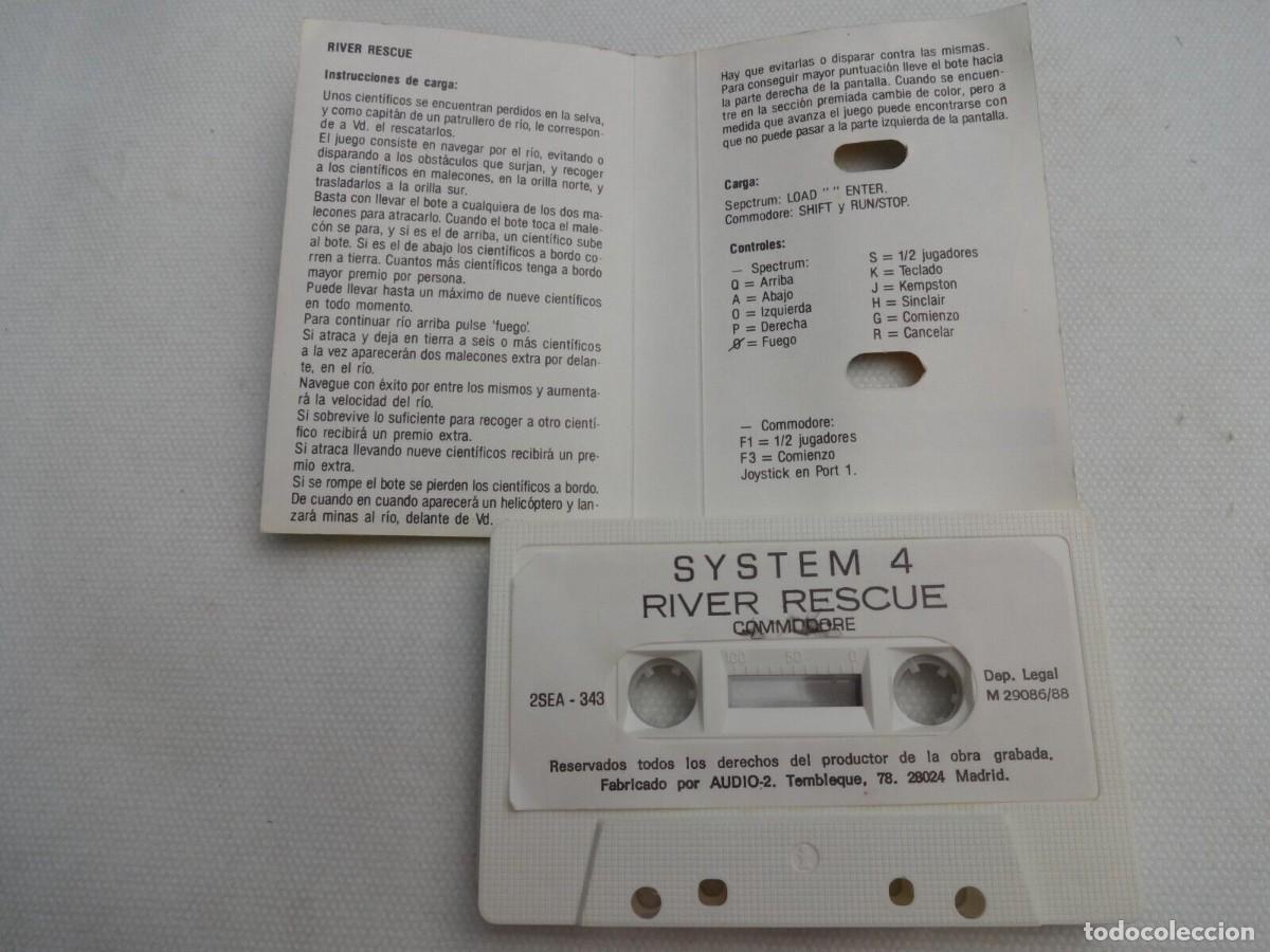 Videojuegos y consolas: RIVER RESCUE COMMODORE 64 C64 CBM 64 - Foto 3