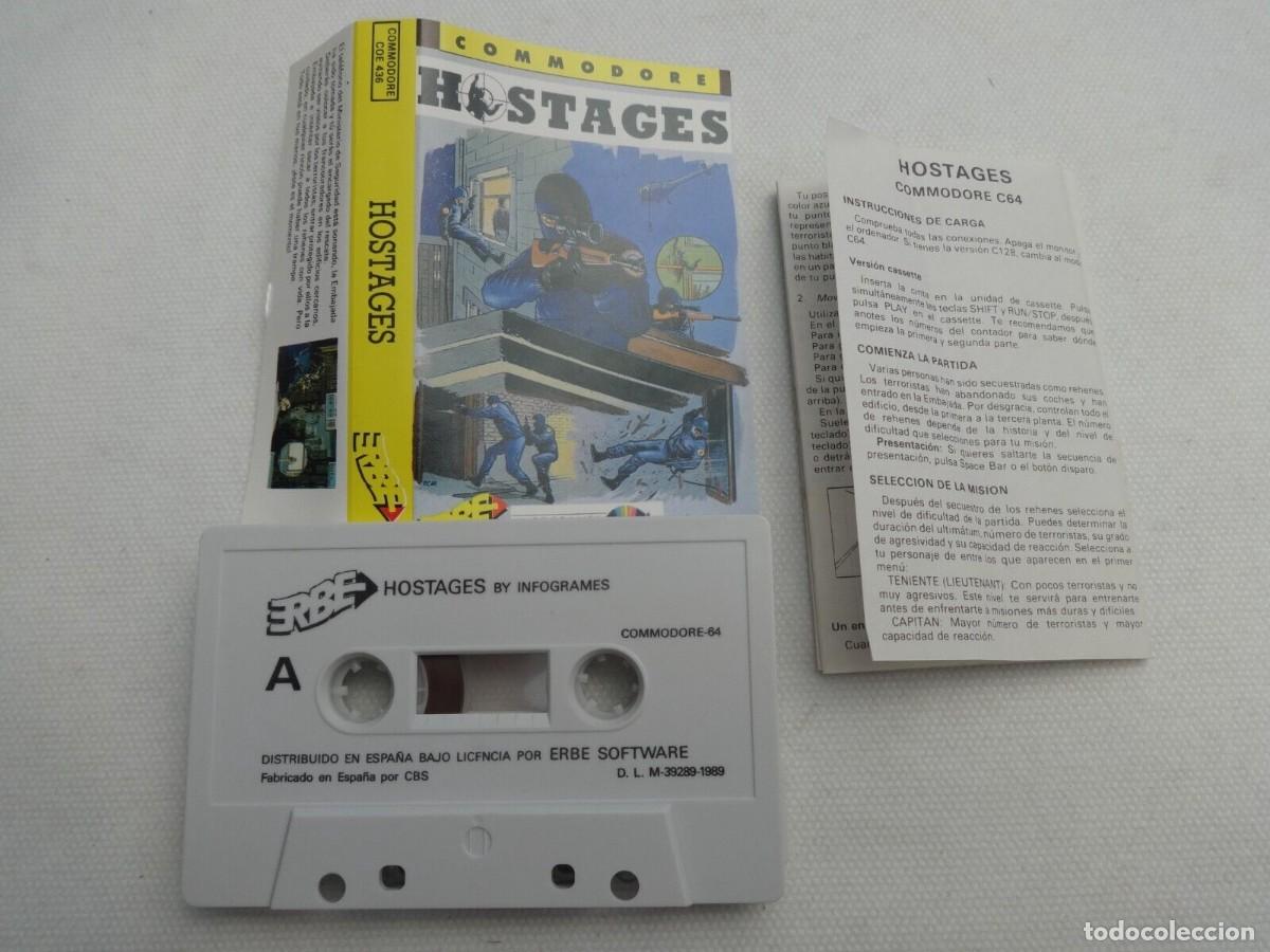 Videojuegos y consolas: HOSTAGES INFOGRAMES COMMODORE 64 C64 CBM 64 JUEGO VIDEOJUEGO - Foto 2
