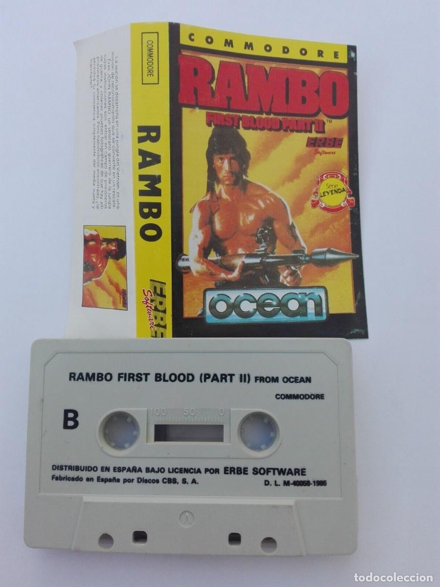 Cassette Jeu Rambo First Blood Part II Sur Sinclair ZX Spectrum 48K - Ocean 1985