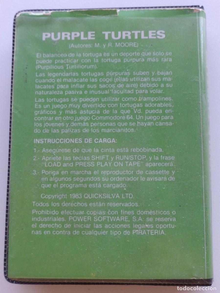 Videojuegos y consolas: PURPLE TURTLES CENTURY SOFTWARE COMMODORE 64 COMMODORE 128 C64 C128 CBM 64 - Foto 3