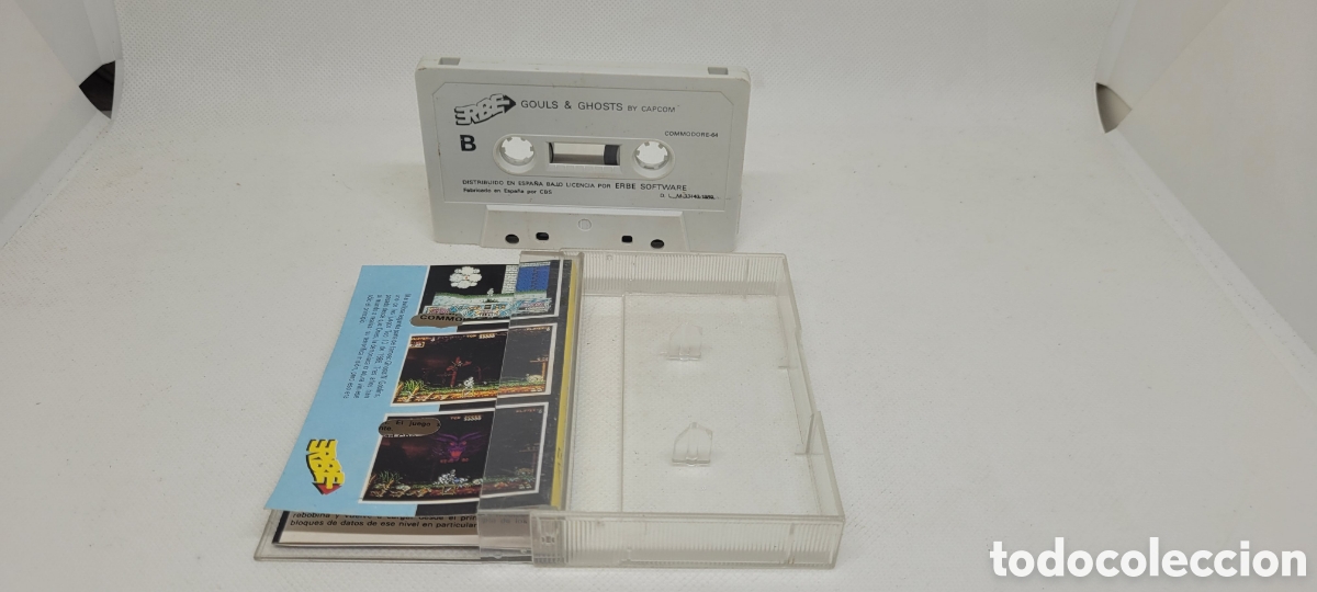 Videojuegos y consolas: JUEGO COMMODORE GHOULSN GHOSTS. ERBE. CAPCOM.VERSI&Oacute;N ESPA&Ntilde;OLA. FABRICADO EN ESPA&Ntilde;A. - Foto 5
