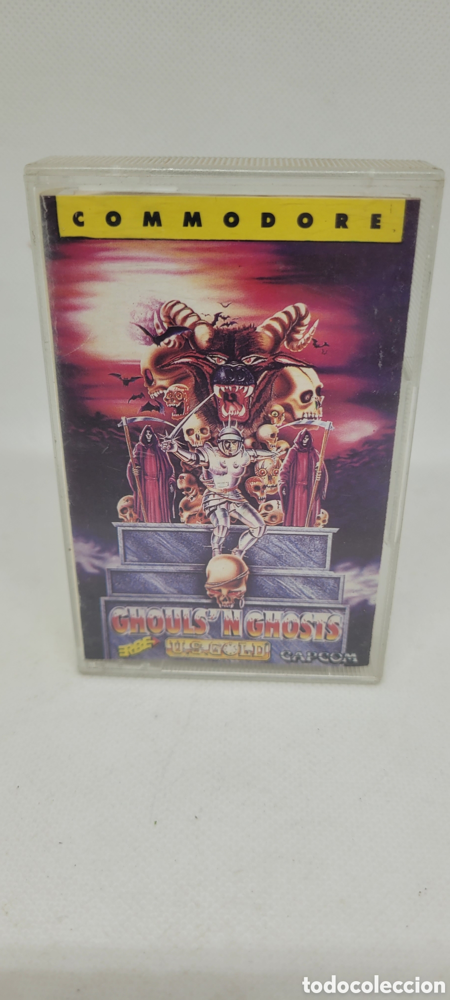 Videojuegos y consolas: JUEGO COMMODORE GHOULSN GHOSTS. ERBE. CAPCOM.VERSI&Oacute;N ESPA&Ntilde;OLA. FABRICADO EN ESPA&Ntilde;A. - Foto 1