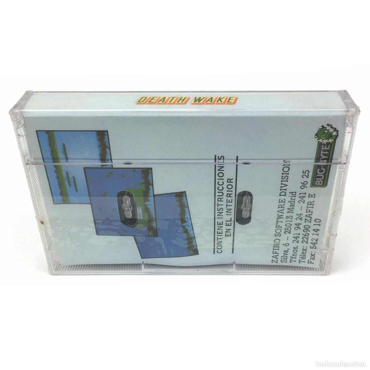 Videojuegos y consolas: DEATH WAKE * Precintado ZAFIRO SOFTWARE ESPA&Ntilde;A BUG BYTE QUICKSILVA CBM COMMODORE 64 128 C64 CASSETTE - Foto 2