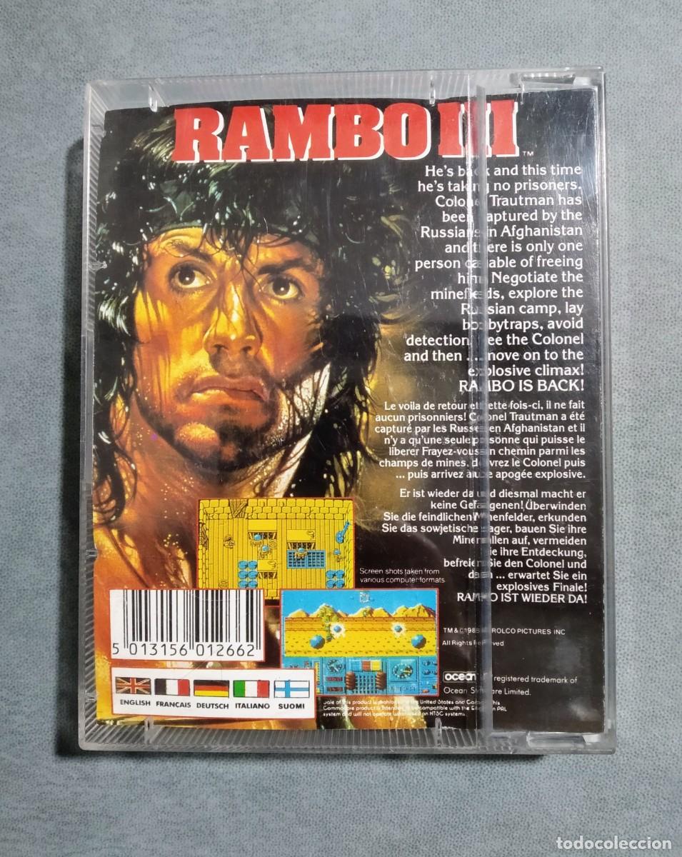 Videojuegos y consolas: RAMBO III. OCEAN. COMMODORE 64. C64 - Foto 2