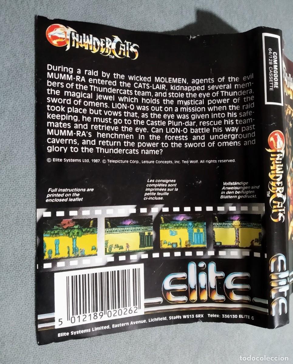 Videojuegos y consolas: THUNDERCATS (THUNDER CATS). ELITE. COMMODORE 64. C64 - Foto 6