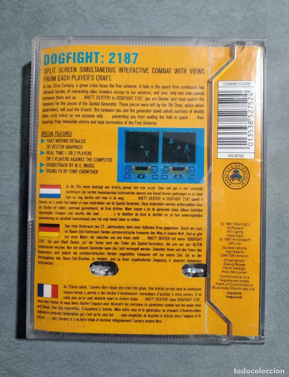 Videojuegos y consolas: DOGFIGHT 2187. STARLIGHT SOFTWARE. COMMODORE 64. C64 - Foto 2