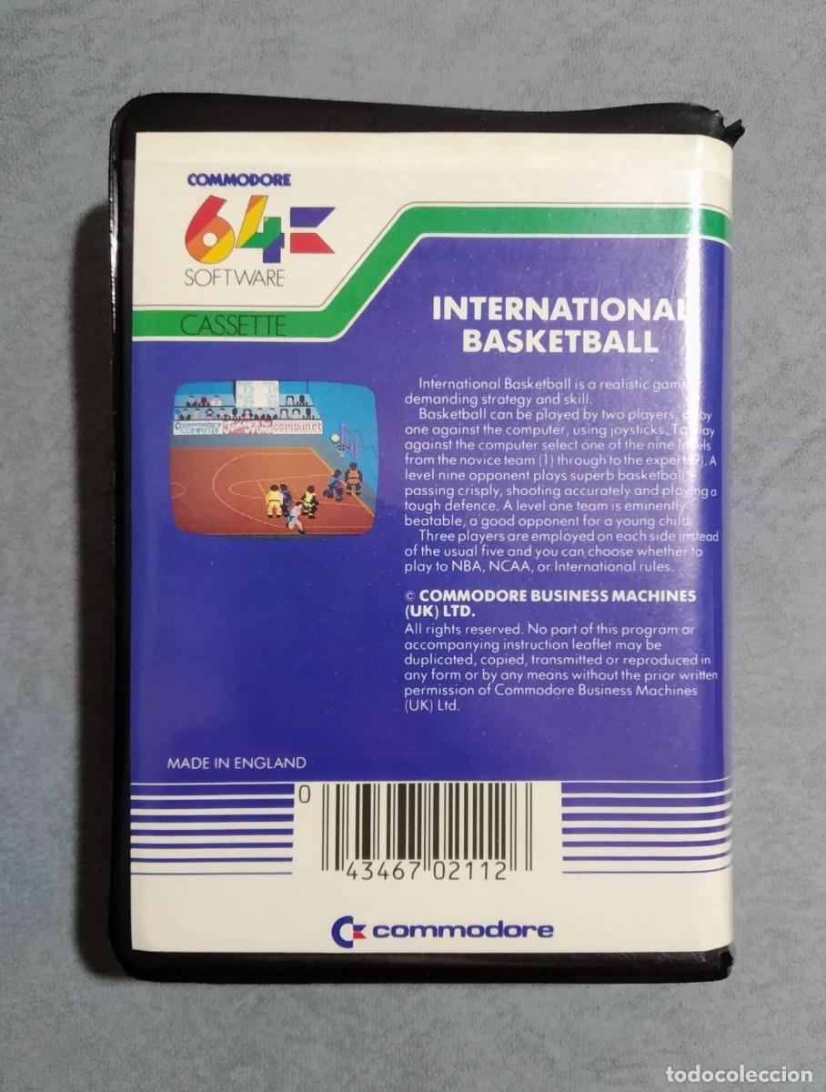 Videojuegos y consolas: INTERNATIONAL BASKETBALL (BALONCESTO). COMMODORE 64. C64 - Foto 2