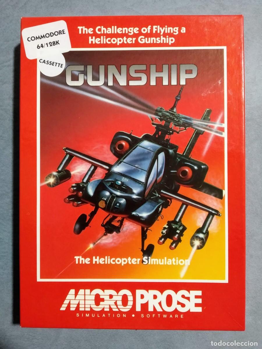 Videojuegos y consolas: GUNSHIP. MICRO PROSE. COMMODORE 64. C64 - Foto 1