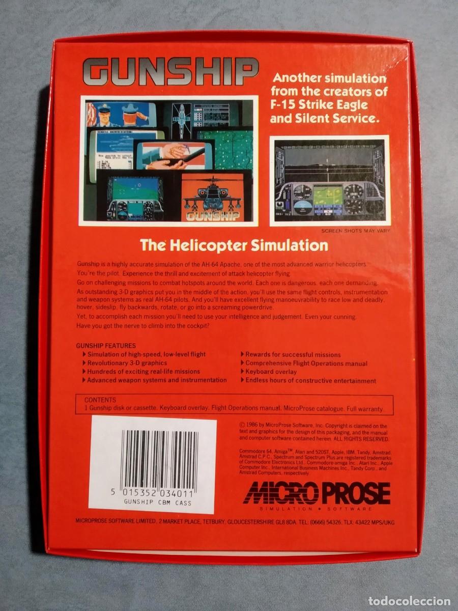 Videojuegos y consolas: GUNSHIP. MICRO PROSE. COMMODORE 64. C64 - Foto 2