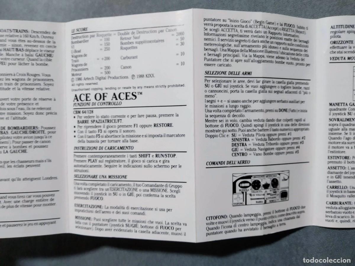 Videojuegos y consolas: ACE OF ACES (KIXX). COMMODORE 64. C64 - Foto 5