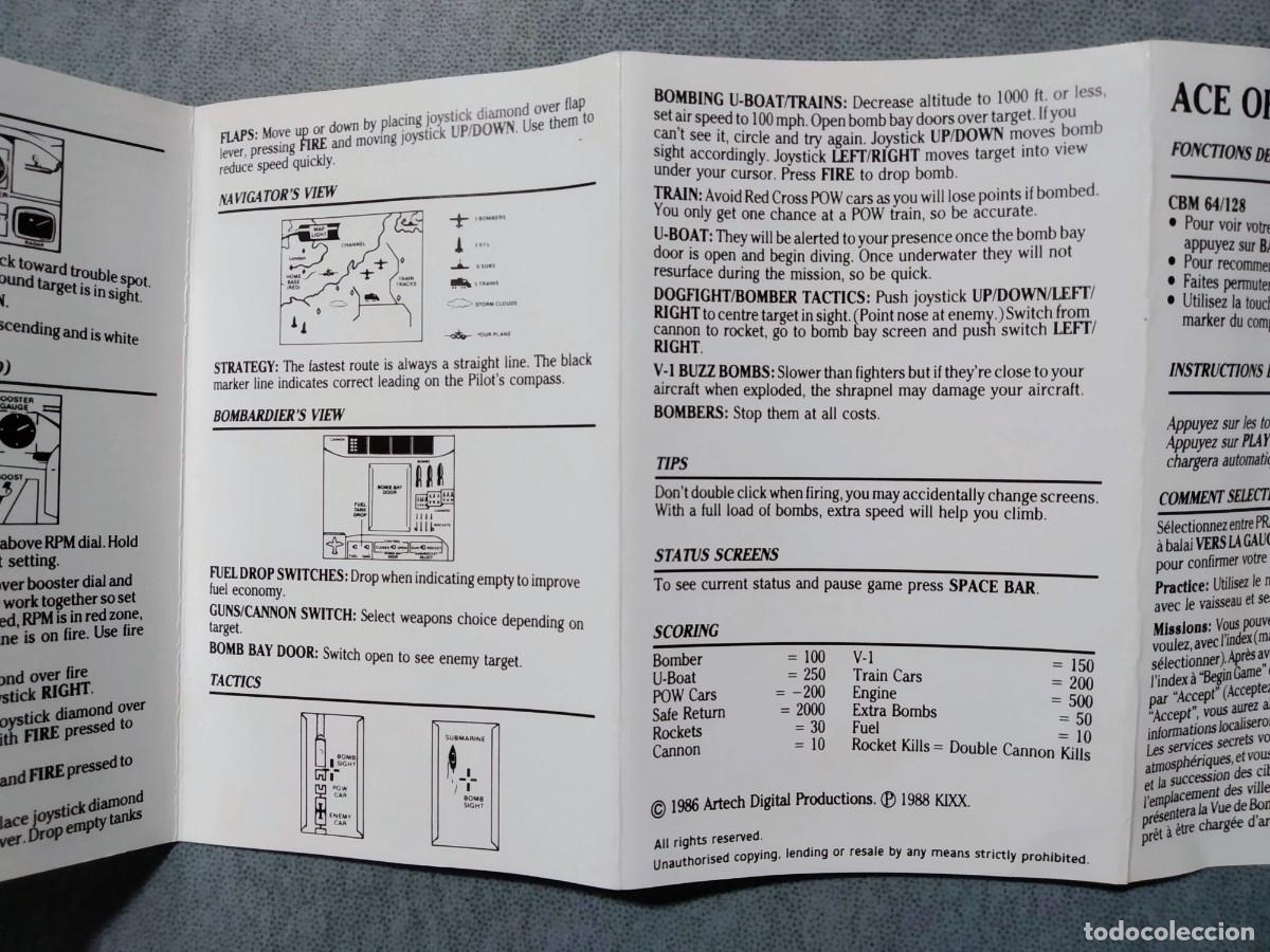 Videojuegos y consolas: ACE OF ACES (KIXX). COMMODORE 64. C64 - Foto 9