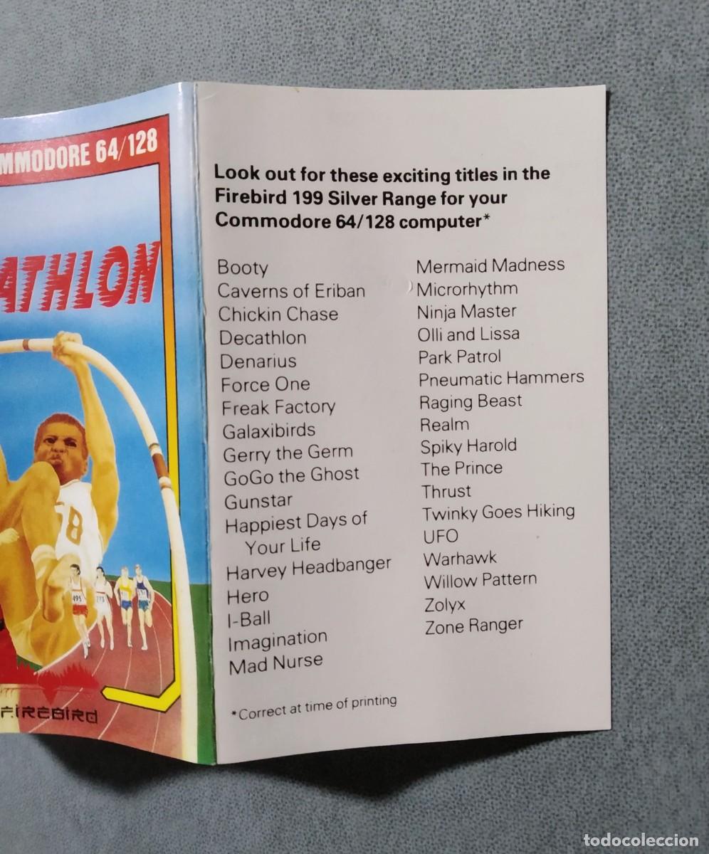 Videojuegos y consolas: DECATHLON. FIREBIRD. COMMODORE 64. C64 - Foto 5