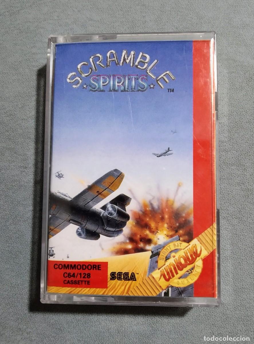 Videojuegos y consolas: SCRAMBLE SPIRITS (UNIQUE). SEGA. COMMODORE 64. C64 - Foto 1