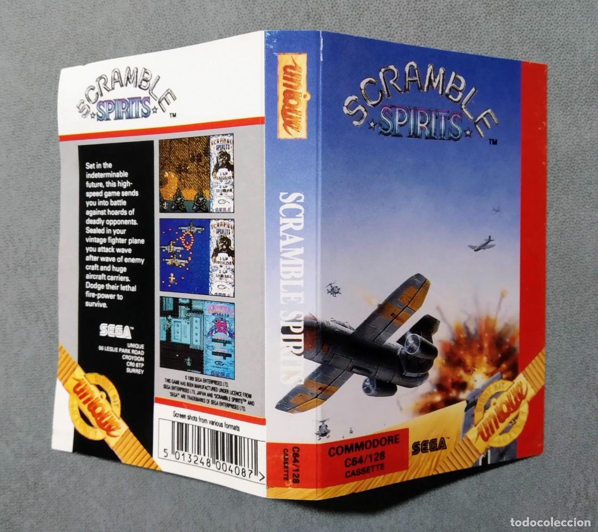 Videojuegos y consolas: SCRAMBLE SPIRITS (UNIQUE). SEGA. COMMODORE 64. C64 - Foto 5