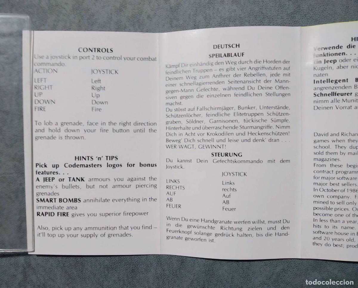 Videojuegos y consolas: SAS COMBAT SIMULATOR. CODEMASTERS. COMMODORE 64. C64 - Foto 7