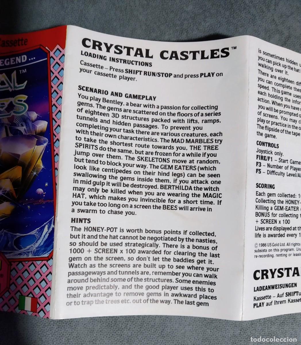 Videojuegos y consolas: CRYSTAL CASTLES (KIXX). ATARI. COMMODORE 64. C64 - Foto 5