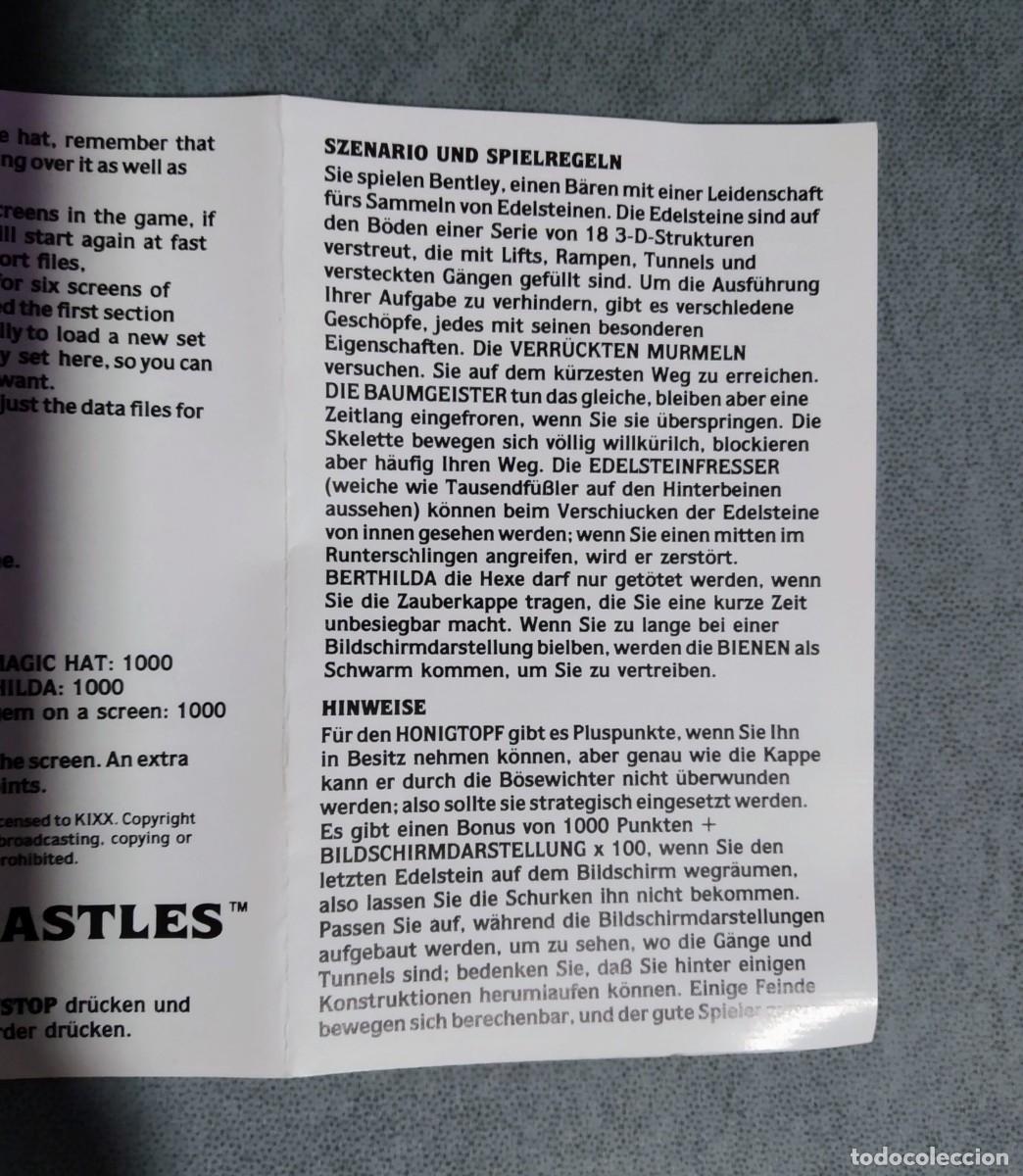 Videojuegos y consolas: CRYSTAL CASTLES (KIXX). ATARI. COMMODORE 64. C64 - Foto 7