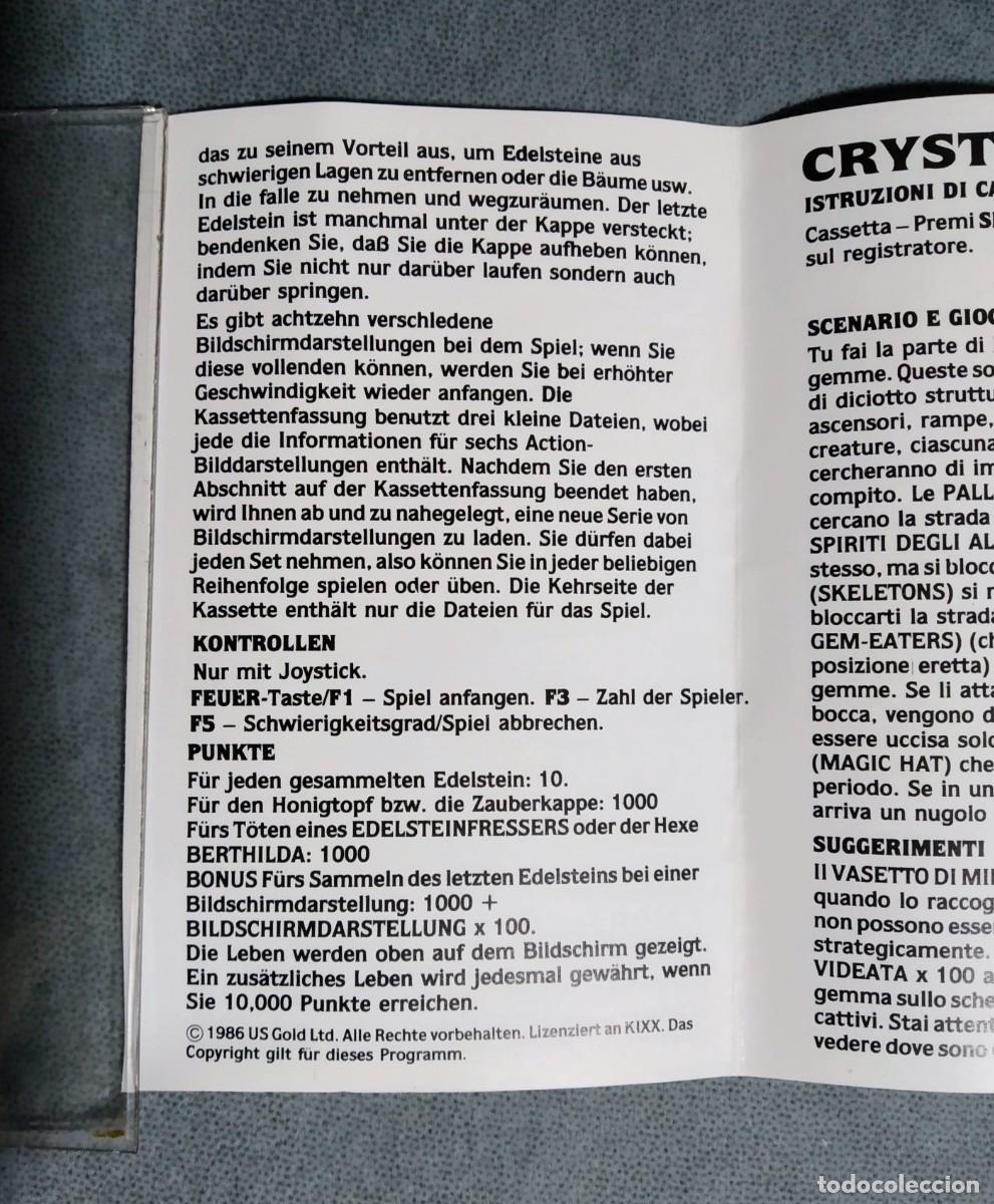 Videojuegos y consolas: CRYSTAL CASTLES (KIXX). ATARI. COMMODORE 64. C64 - Foto 11