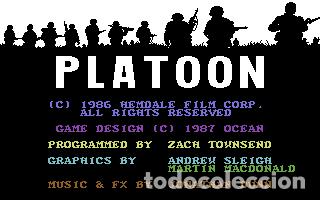 Videojuegos y consolas: Platoon [Ocean Software] 1987 Erbe Software [Commodore 64 C64] - Foto 4