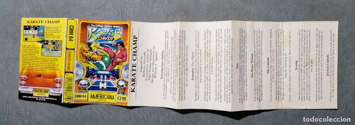 Videojuegos y consolas: KARATE CHAMP (AMERICANA). DATA EAST. COMMODORE 64. C64 - Foto 4