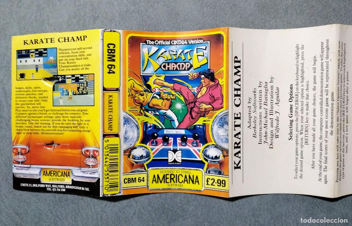 Videojuegos y consolas: KARATE CHAMP (AMERICANA). DATA EAST. COMMODORE 64. C64 - Foto 6