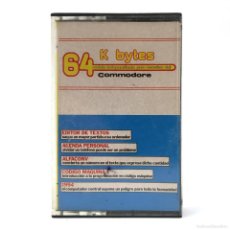Videojuegos y Consolas: 64 K BYTES EDITOR DE TEXTOS AGENDA PERSONAL CODIGO MAQUINA COMPULOGICAL JUEGO C64 COMMODORE CASSETTE