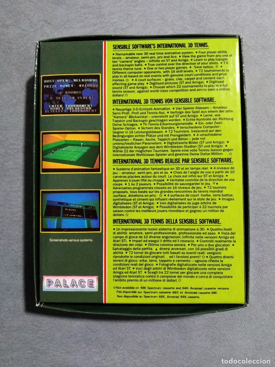 Videojuegos y consolas: INTERNATIONAL 3D TENNIS. PALACE SOFTWARE. COMMODORE 64. C64 - Foto 2