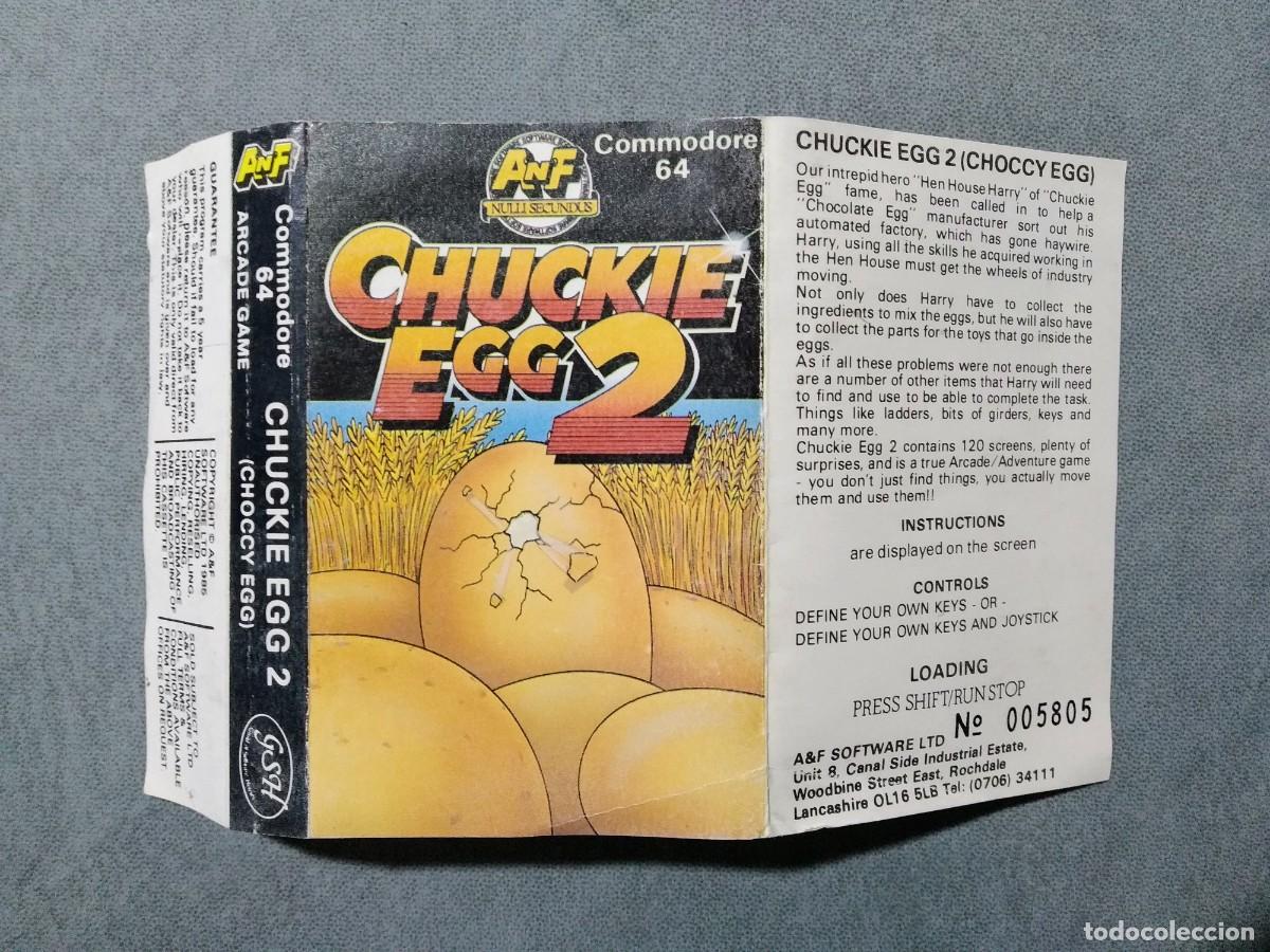 Videojuegos y consolas: CHUCKIE EGG 2. AnF SOFTWARE. COMMODORE 64. C64 - Foto 4