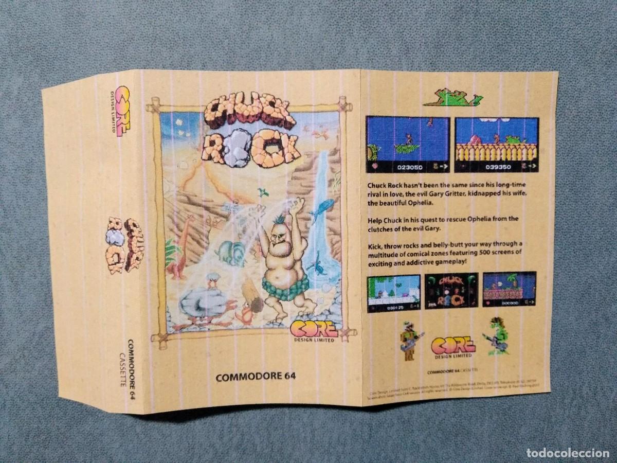 Videojuegos y consolas: (NO ORIGINAL) CHUCK ROCK. CORE DESIGN. COMMODORE 64. C64 - Foto 4